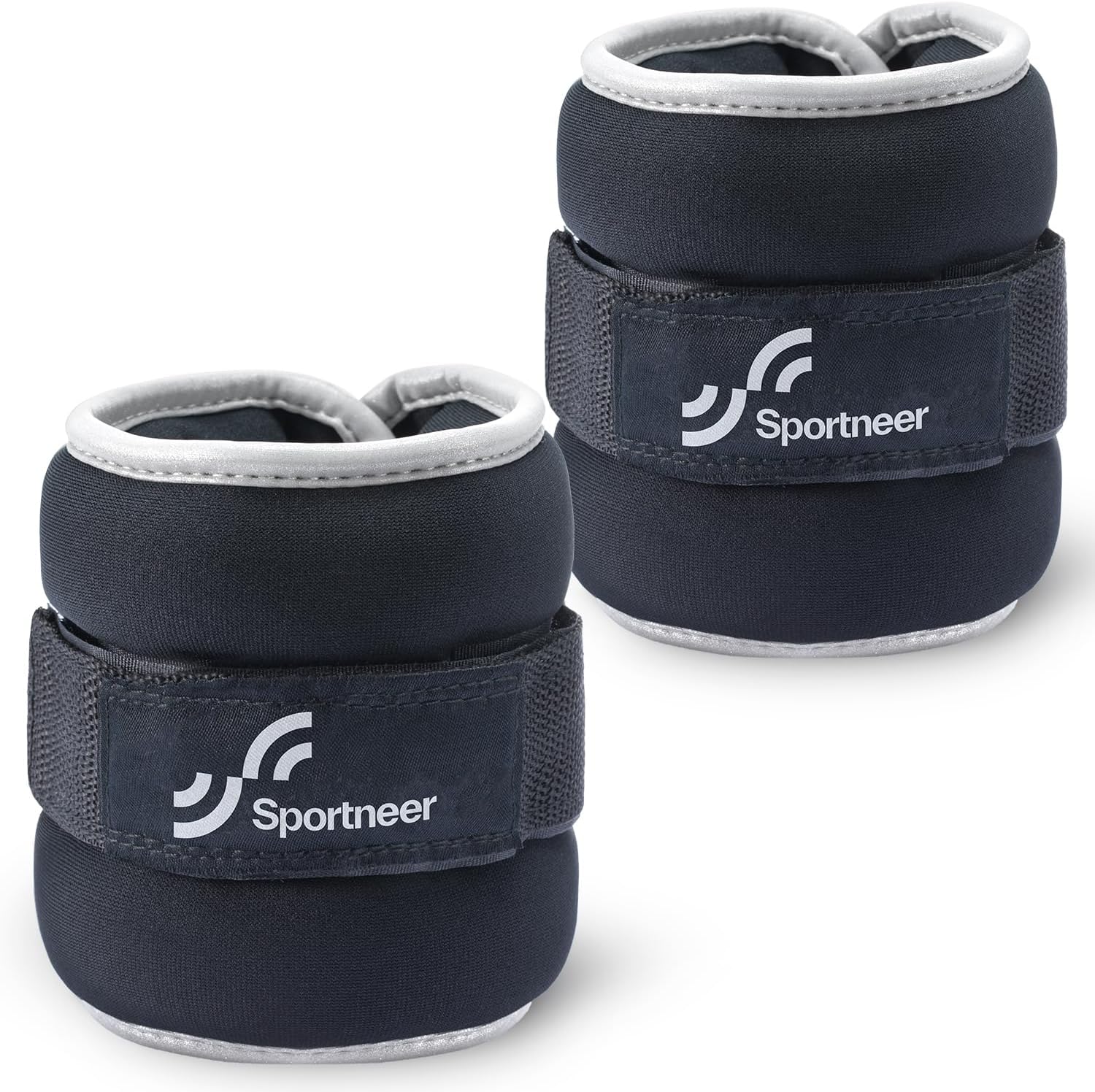 Sportneer Ankle Weights Wrist Weights Pair of 1/2/4/6/10 LBS for Men Women Kids Strength Training Wrist and Ankle Weights Set with Reflective Strips for Dancing Running Walking Fitness Workout Gym